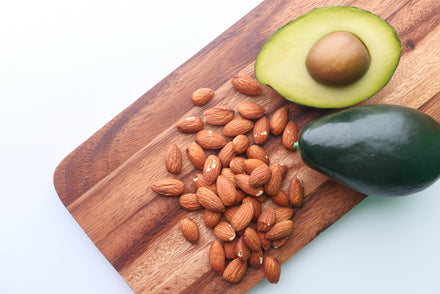 high fiber foods - almonds and avocados - for full body benefits